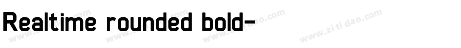 Realtime rounded bold字体转换